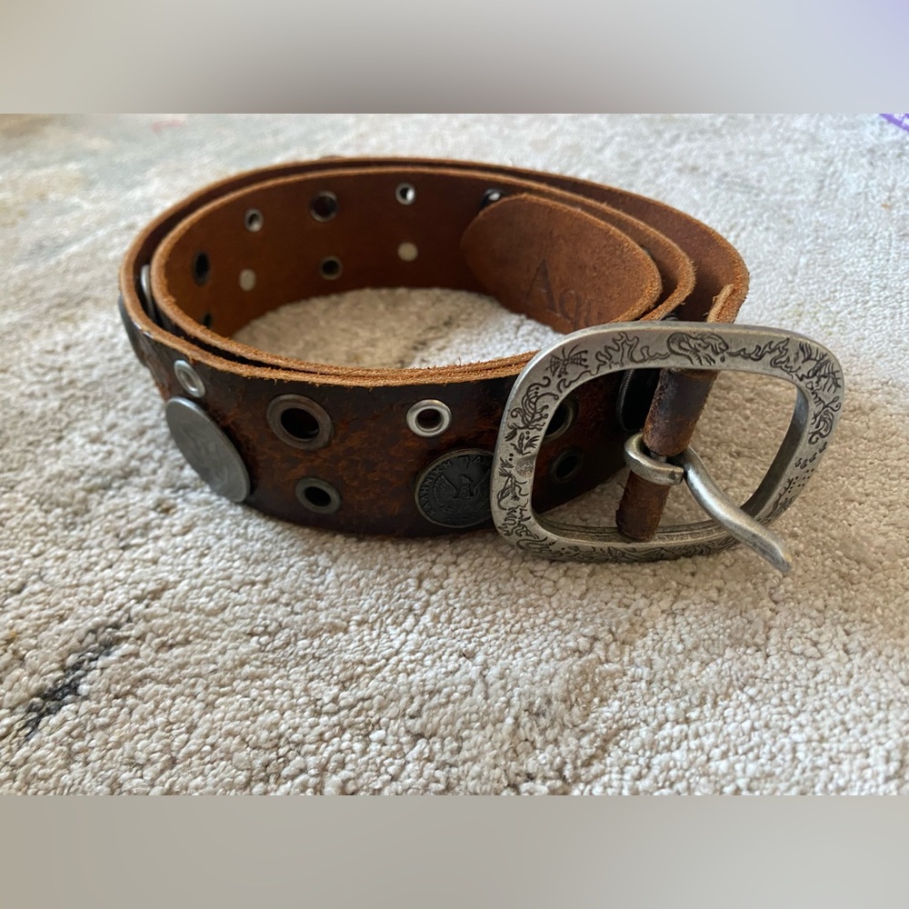 Aquara Handcrafted Italian Leather Belt. Made in Italy